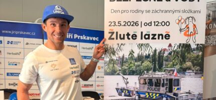 Ambasador akce Bezpečně u vody Jiří Prskavec představuje program sobotního dne ve Žlutých lázních.