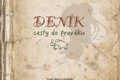 Obálka nové knihy Deník cesty do pravěku, kterou podle filmové předlohy Karla Zemana graficky a textově upravil Jakub Fabel.