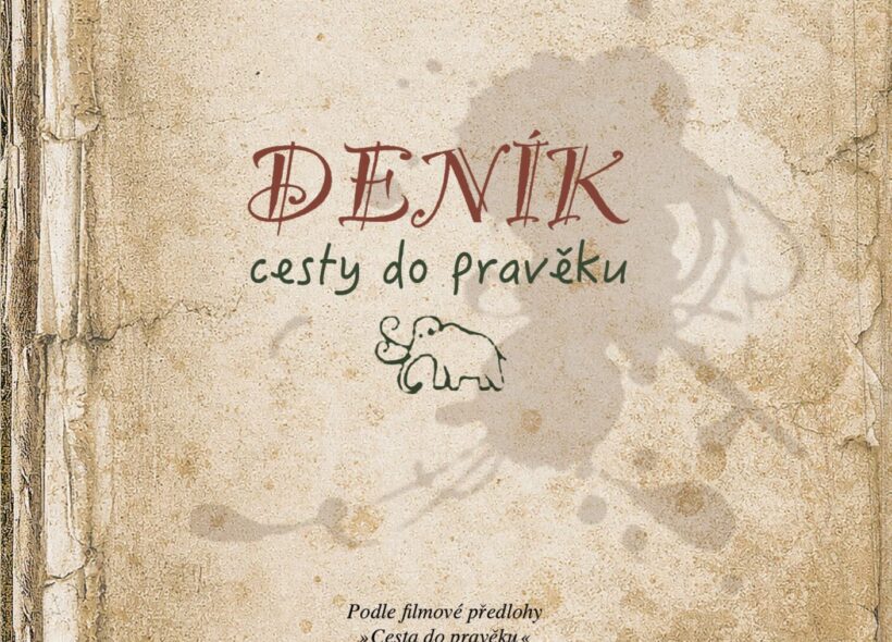 Obálka nové knihy Deník cesty do pravěku, kterou podle filmové předlohy Karla Zemana graficky a textově upravil Jakub Fabel.