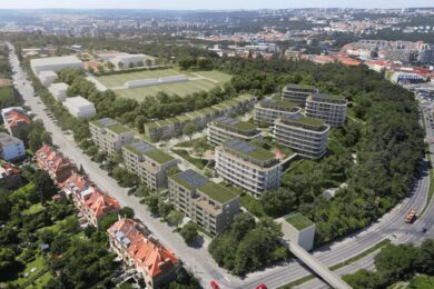 Vizualizace plánovaných úprav areálu Na Balkáně, o jejichž podobě se nyní vede jednání.