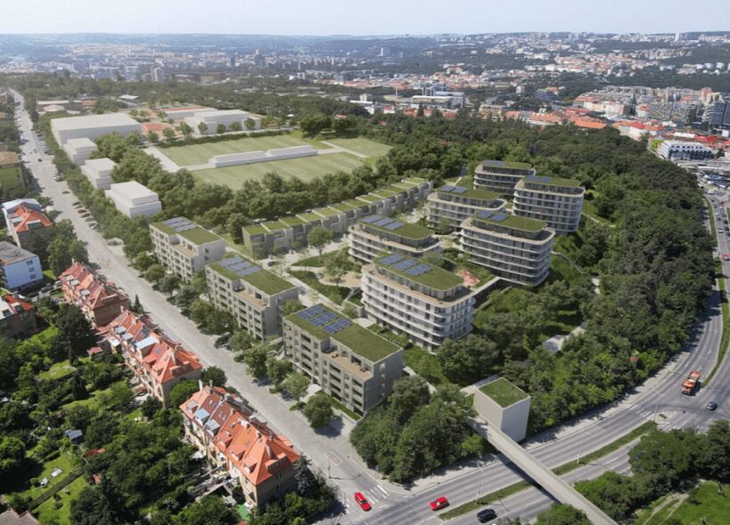 Vizualizace plánovaných úprav areálu Na Balkáně, o jejichž podobě se nyní vede jednání.