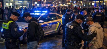 Policejní hlídky kontrolovaly na Andělu stovky lidí. Akce se zaměřila na veřejný pořádek, alkohol a pátrání po hledaných osobách.