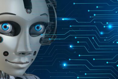 Humanoidní robot jako symbol technologií, které představí festival TECHDAYS Praha 8 zaměřený na technické vzdělávání dětí a studentů.