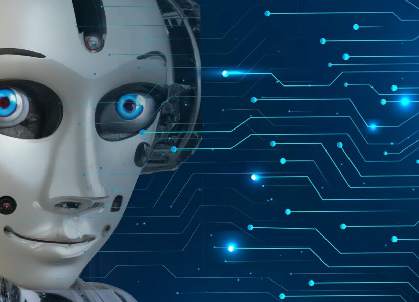 Humanoidní robot jako symbol technologií, které představí festival TECHDAYS Praha 8 zaměřený na technické vzdělávání dětí a studentů.