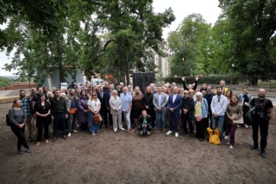 Slavnostní otevření Karlovského předmostí. Nový park pod Nuselským mostem má za sebou první veřejnou prezentaci své podoby.