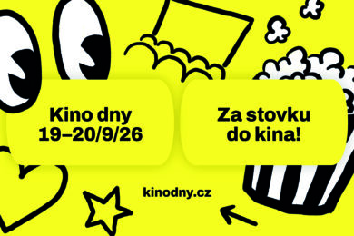 První celorepublikové Kino dny spojí o víkendu 19. a 20. září téměř dvě stovky kin napříč Českem. Zapojí se také Praha a diváci pořídí vstupenky na premiéry, filmové novinky i návraty klasik za jednotných 100 korun.