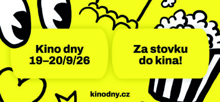 První celorepublikové Kino dny spojí o víkendu 19. a 20. září téměř dvě stovky kin napříč Českem. Zapojí se také Praha a diváci pořídí vstupenky na premiéry, filmové novinky i návraty klasik za jednotných 100 korun.