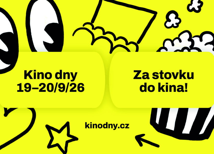První celorepublikové Kino dny spojí o víkendu 19. a 20. září téměř dvě stovky kin napříč Českem. Zapojí se také Praha a diváci pořídí vstupenky na premiéry, filmové novinky i návraty klasik za jednotných 100 korun.