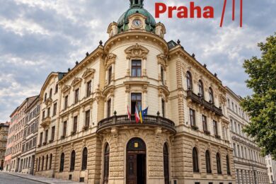 Radnice Prahy 3 na Havlíčkově náměstí. Předvolební debatu sedmi lídrů pořádá městská část v pondělí 5. října v Kongresovém sále hotelu Olšanka.