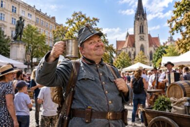 Dobrý voják Švejk na jeden den „obsadí“ Vršovice. Festival na náměstí Svatopluka Čecha a v okolí Moskevské nabídne divadlo, hudbu, dobovou atmosféru, c. k. vojenský výcvik i pochod se Švejkem v čele.