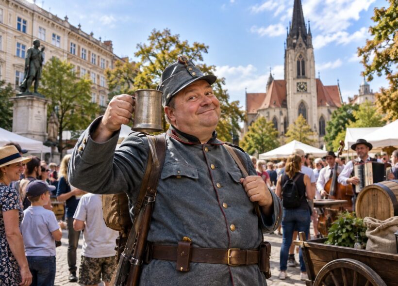 Dobrý voják Švejk na jeden den „obsadí“ Vršovice. Festival na náměstí Svatopluka Čecha a v okolí Moskevské nabídne divadlo, hudbu, dobovou atmosféru, c. k. vojenský výcvik i pochod se Švejkem v čele.