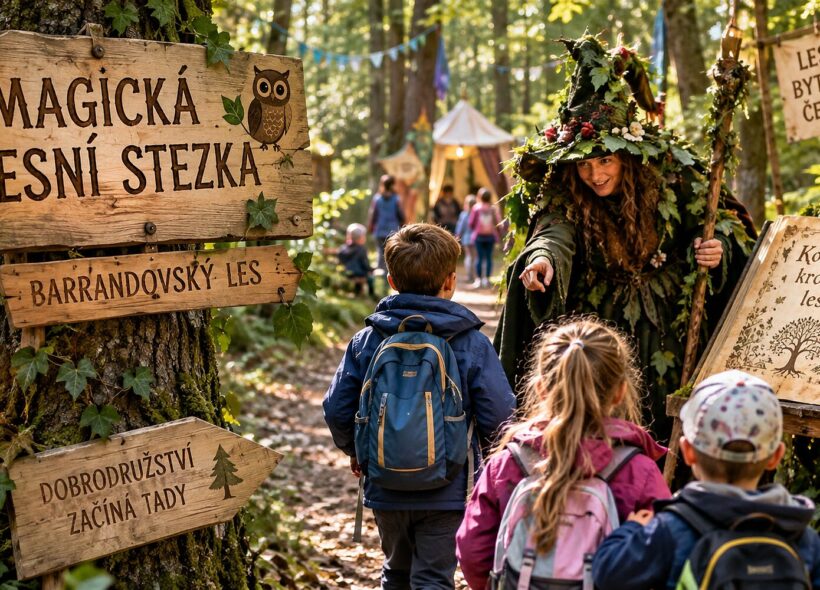 Stačí sejít z obyčejné cesty a dobrodružství může začít. V Barrandovském lese budou na malé návštěvníky čekat kouzelné bytosti, úkoly i tajemství, které se neodhalí každému.