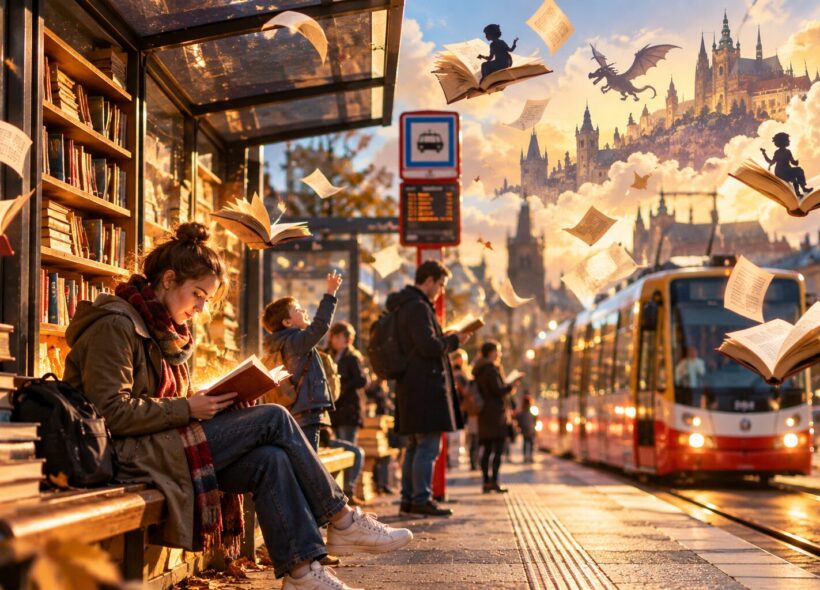 Literatura dokáže známá místa proměnit ve svět fantazie. Právě na této myšlence stojí Zastávka Knižní, která na jeden den zavítá k Nádraží Holešovice.