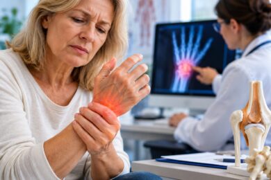 Bolesti a záněty kloubů mohou být příznakem závažného revmatického onemocnění. Včasná diagnostika je zásadní, na vyšetření u specialisty však pacienti v Česku často čekají celé měsíce. 