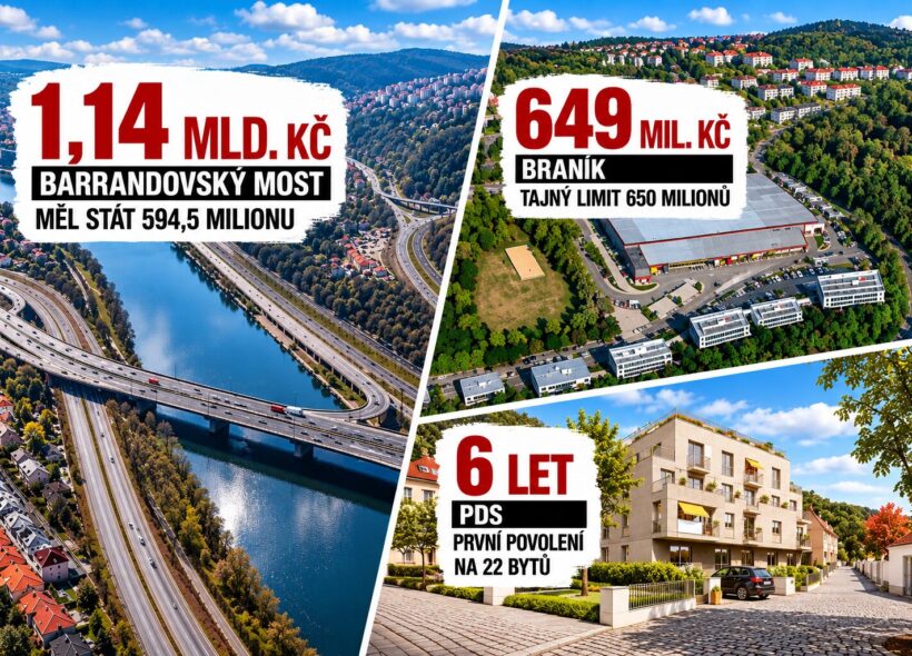 Tři různé pražské projekty, tři různé příběhy veřejných investic. Naše Praha je postavila vedle sebe a podívala se na cestu od původních plánů k dnešnímu výsledku.